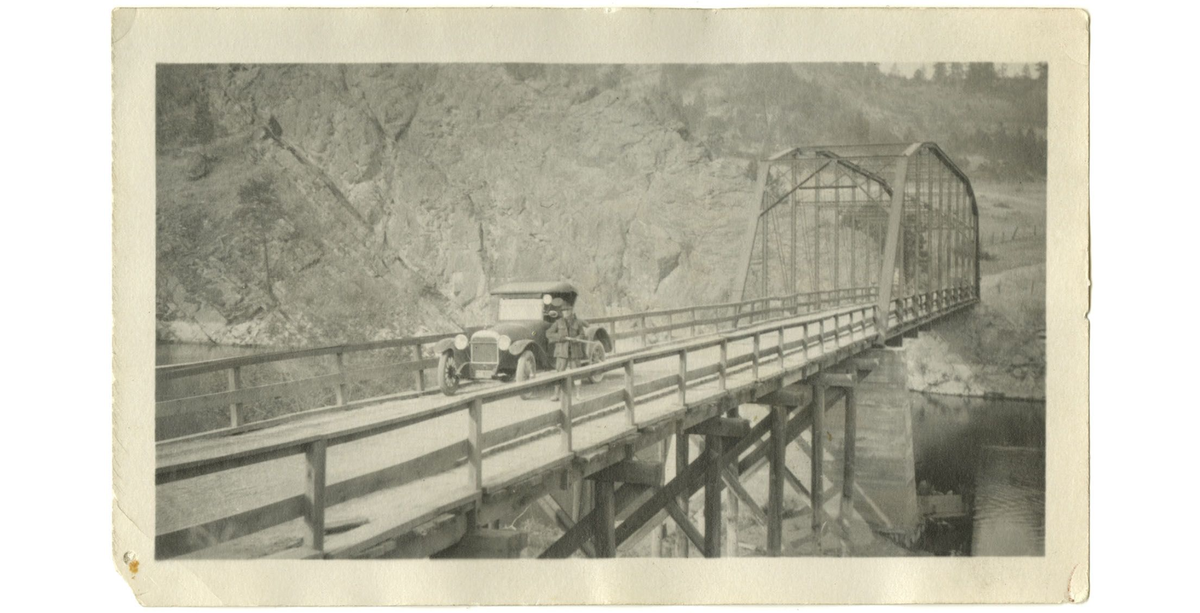 Historic bridge over Spokane River